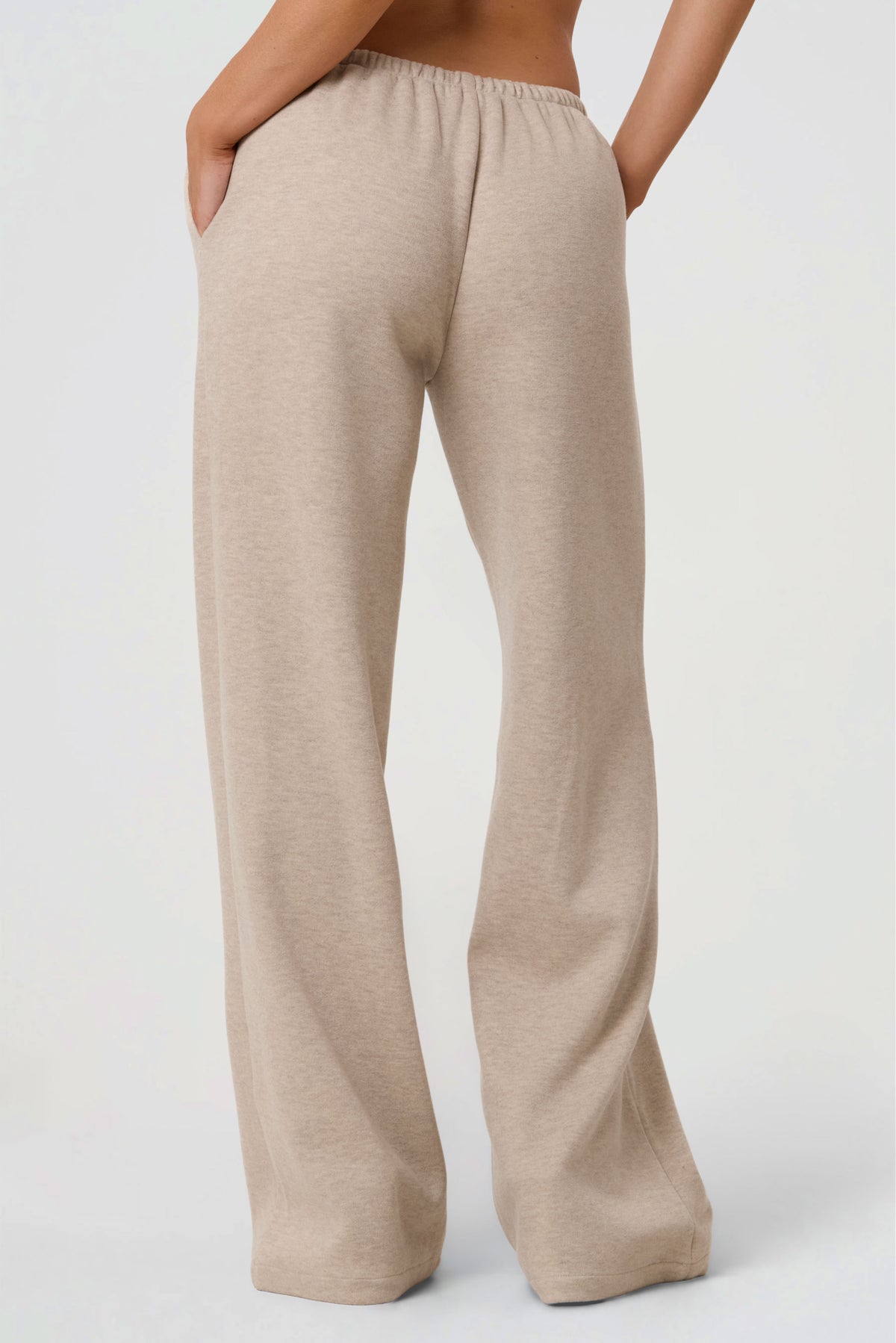 JERSEY FLARED JOGGER | MARL BEGIE-4
