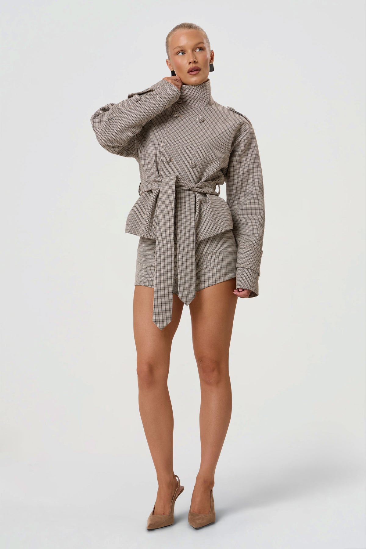 RHOE STRUCTURED BELT BLAZER