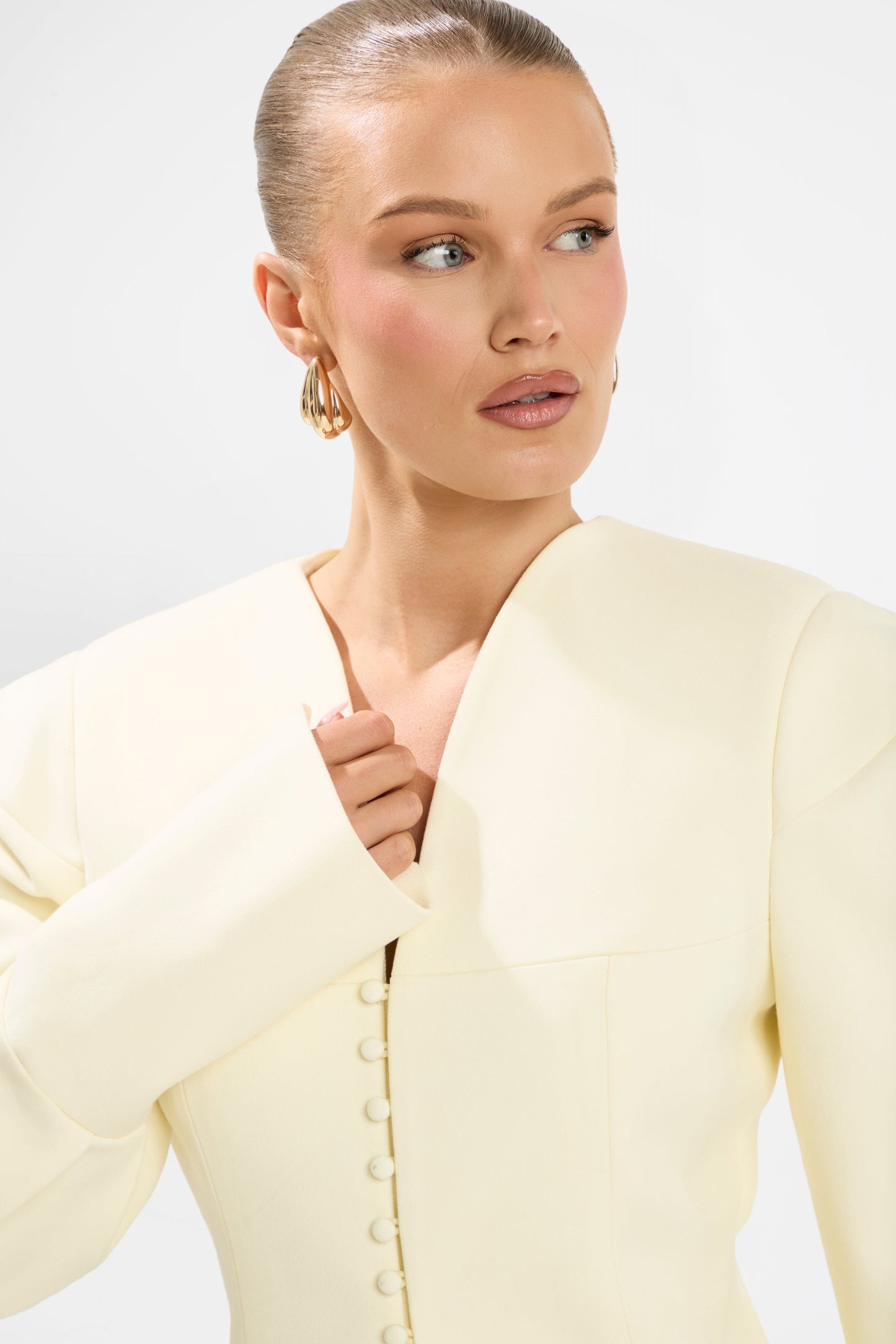 MARGOT STRUCTURED BLAZER | BUTTER LEMON