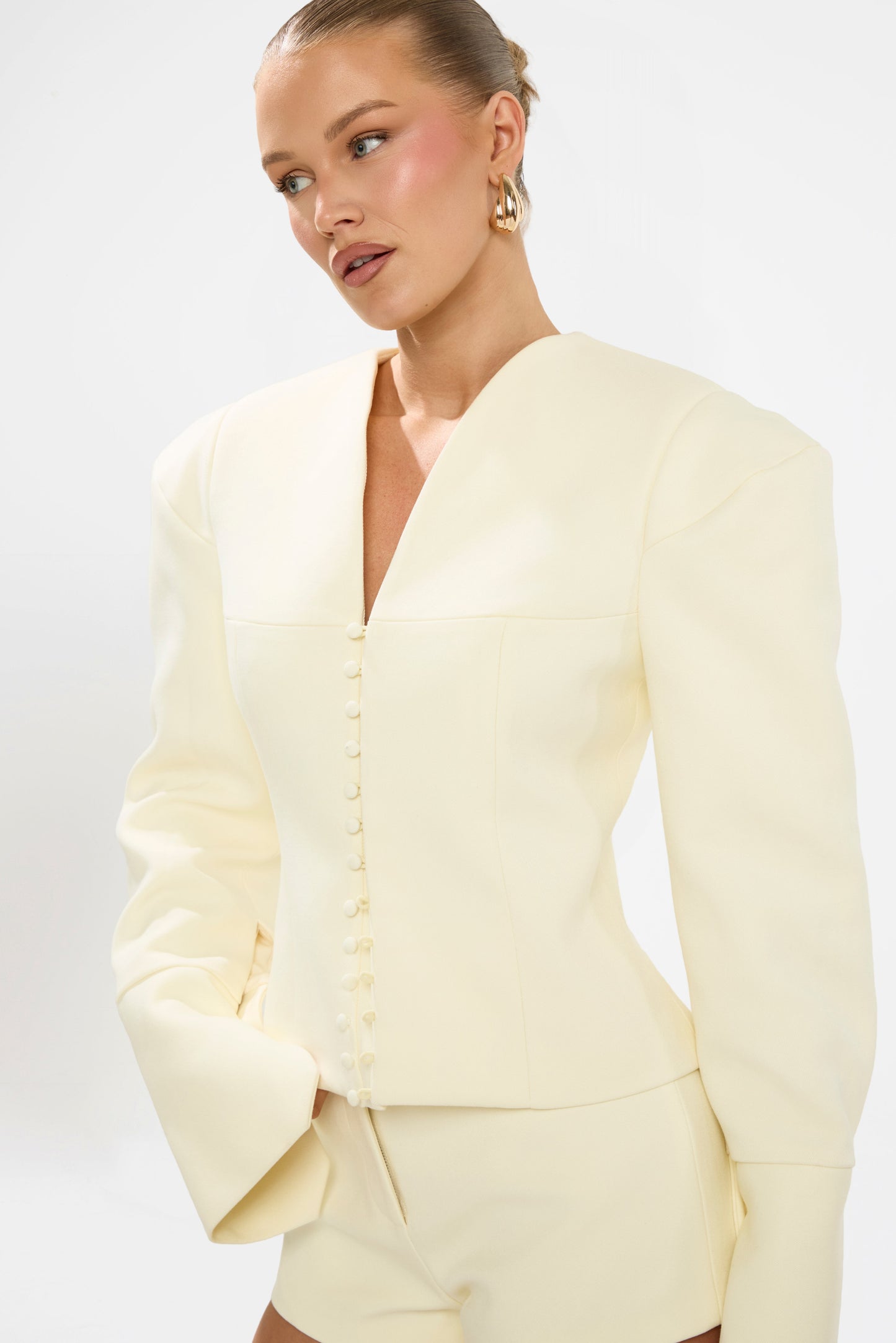 MARGOT STRUCTURED BLAZER | BUTTER LEMON