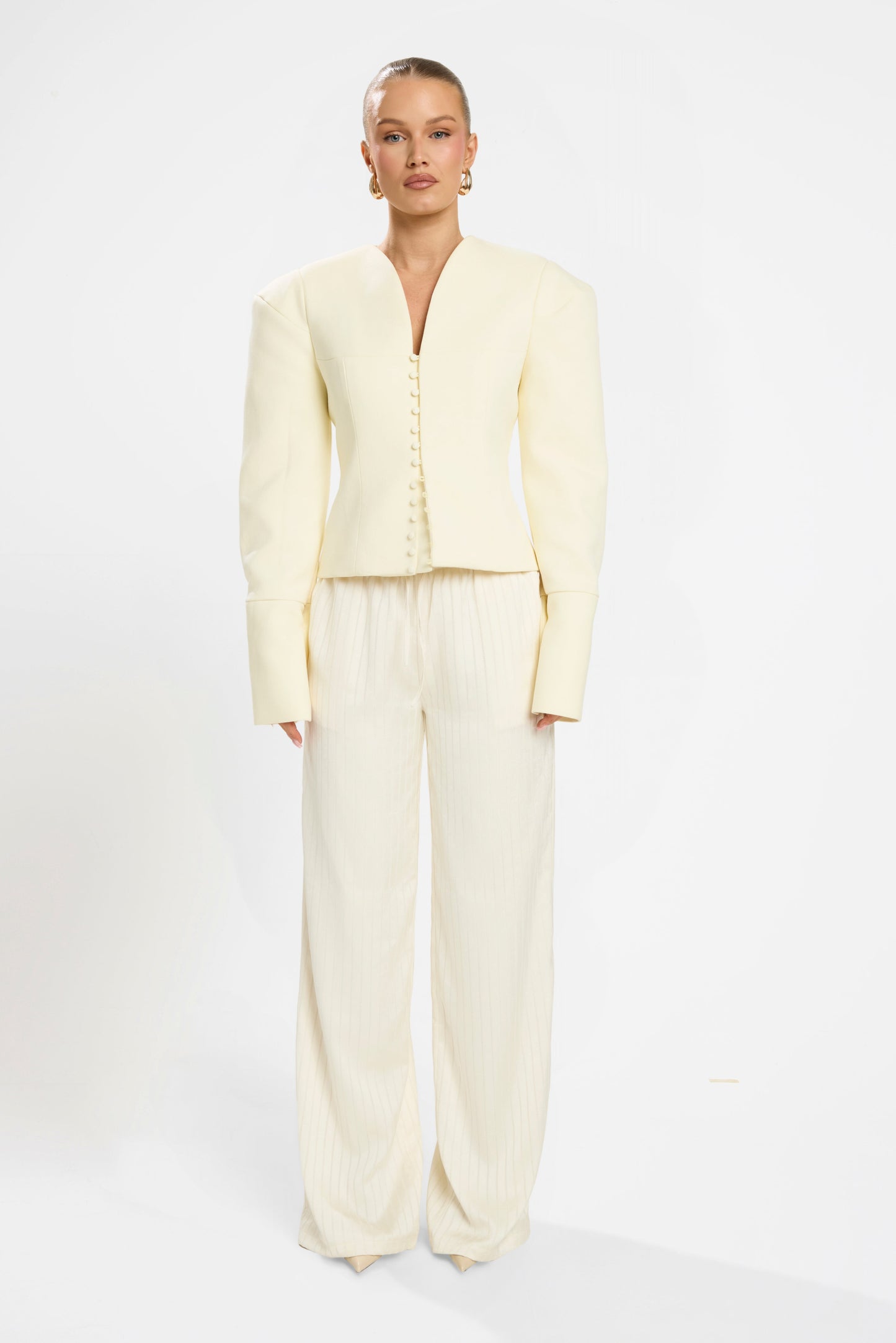 MARGOT STRUCTURED BLAZER | BUTTER LEMON