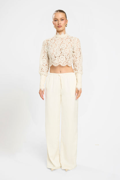 ARABELLA LACE BOUSE | IVORY CREAM