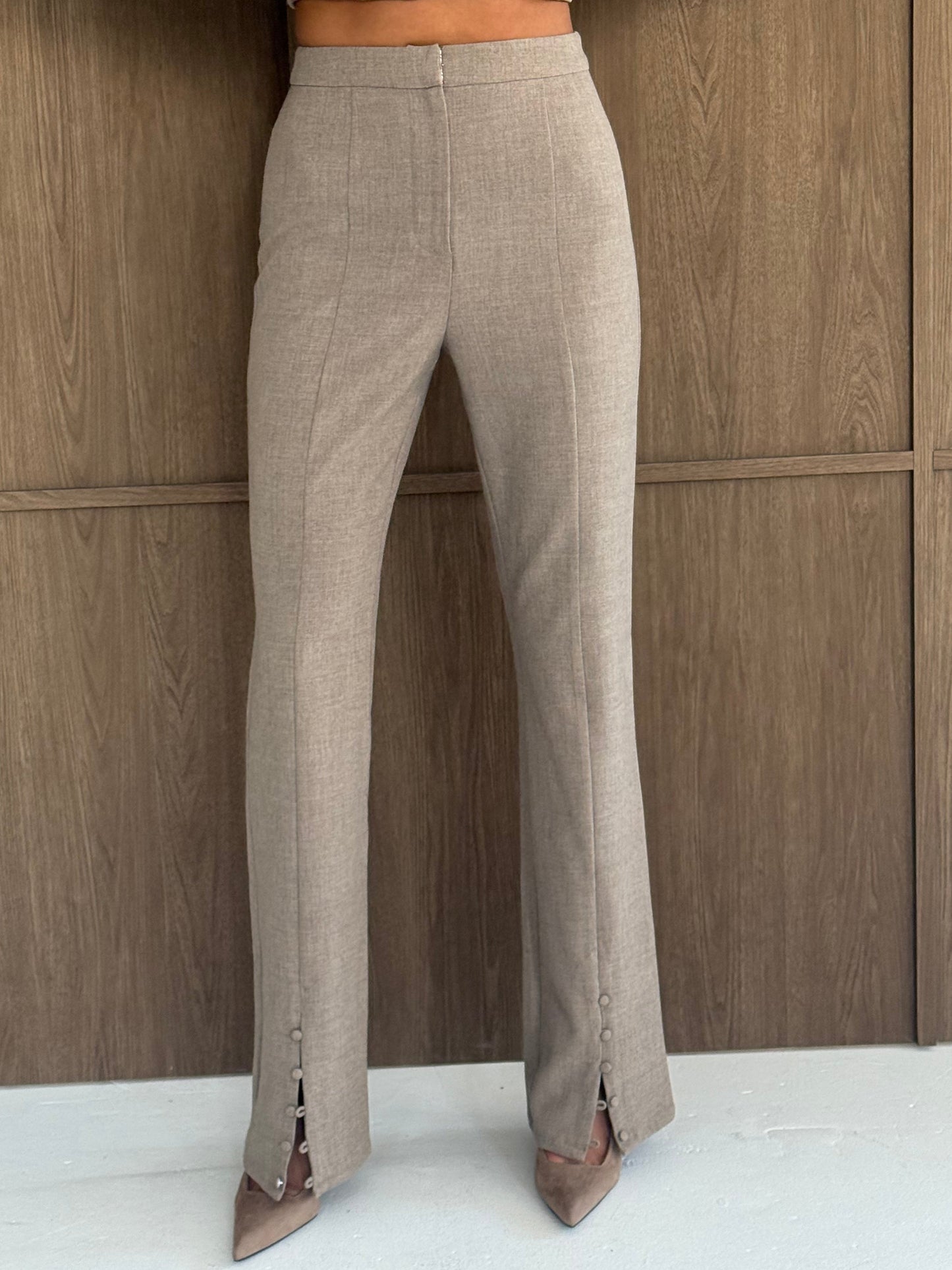 MARGOT TAILORED  TROUSERS | TAUPE